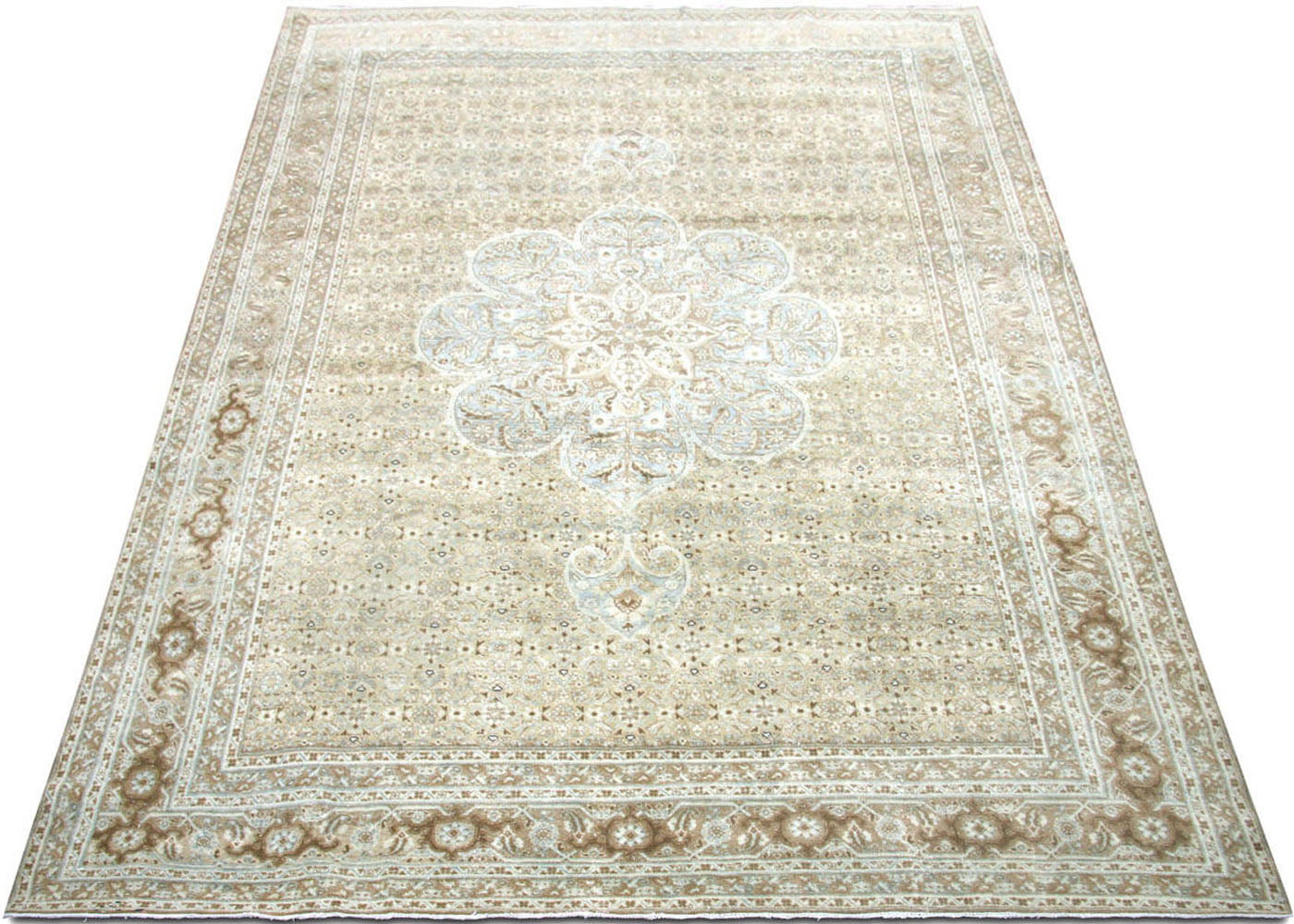 Semi Antique Persian Tabriz Rug - 7'5" x 11'