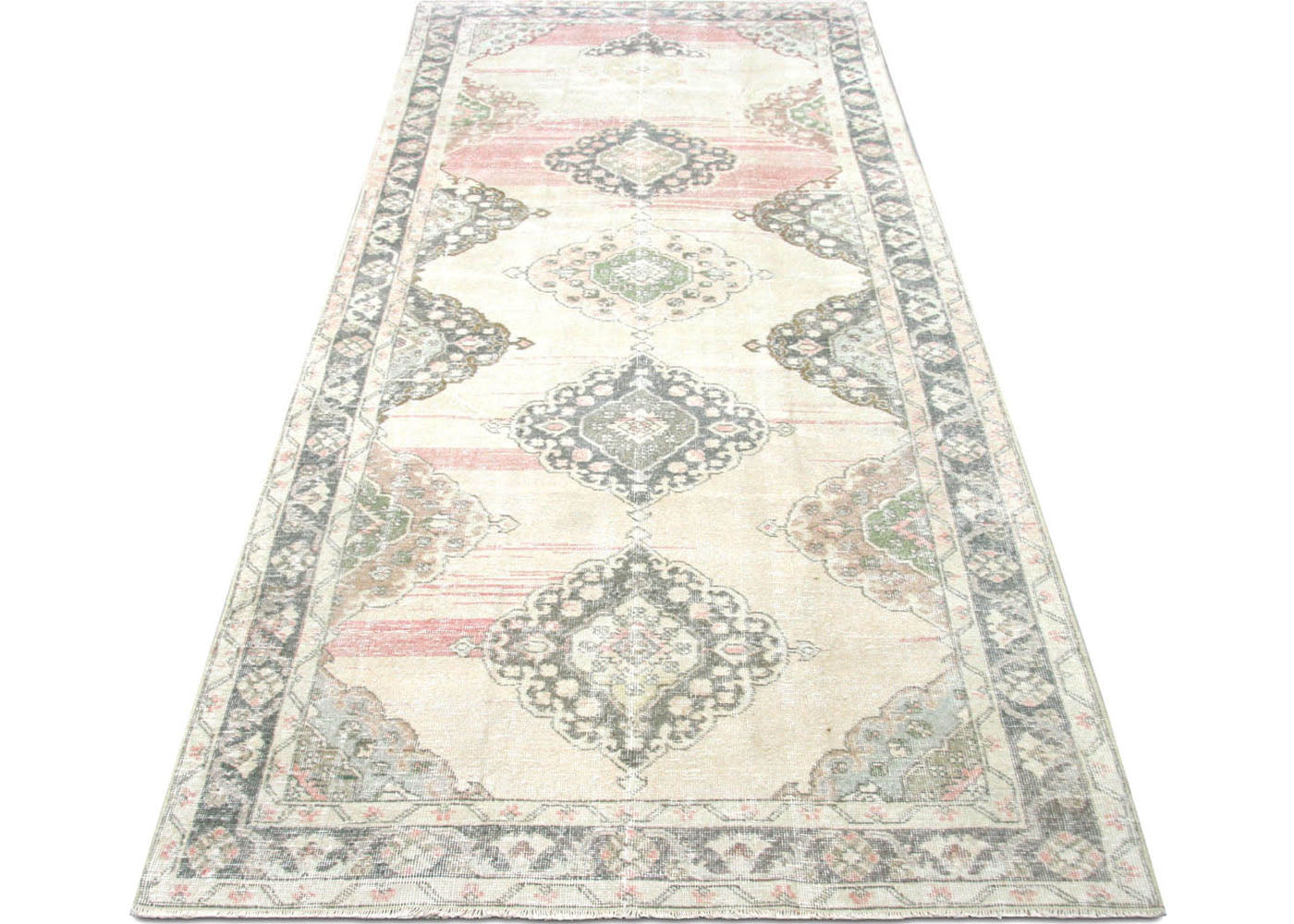 Vintage Turkish Oushak Rug - 4'7" x 12'5"