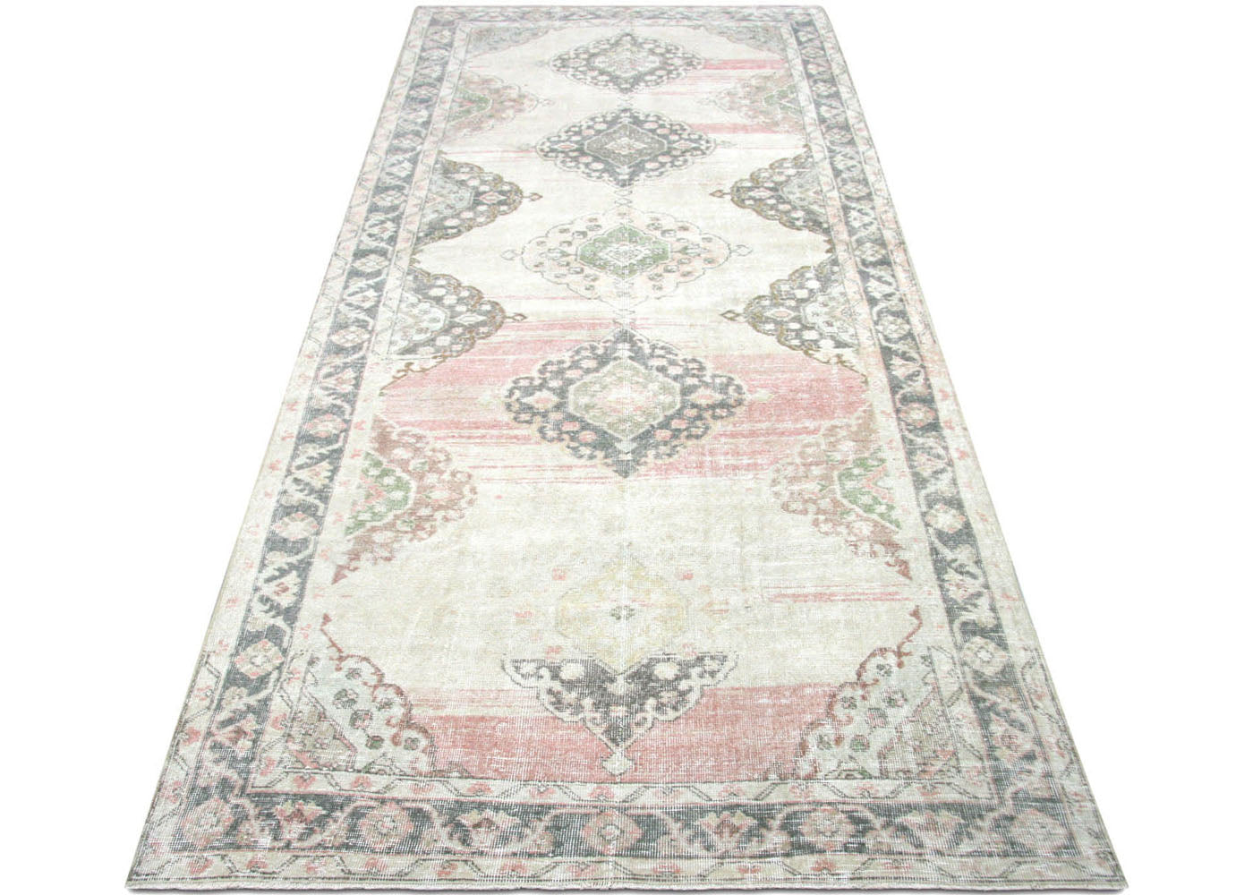 Vintage Turkish Oushak Rug - 4'7" x 12'5"