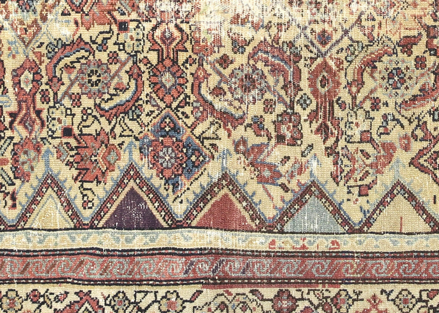 Semi Antique Persian Melayer Rug - 3'10" x 6'5"