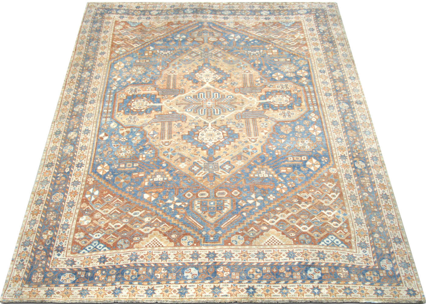 Semi Antique Persian Shiraz Rug - 7' x 9'11"