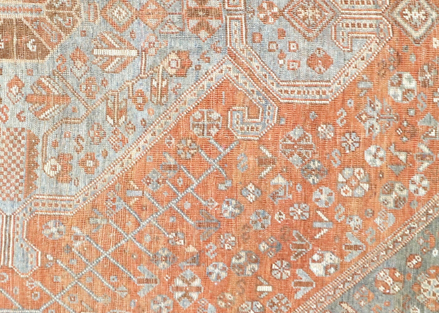 Semi Antique Persian Shiraz Rug - 7' x 10'5"