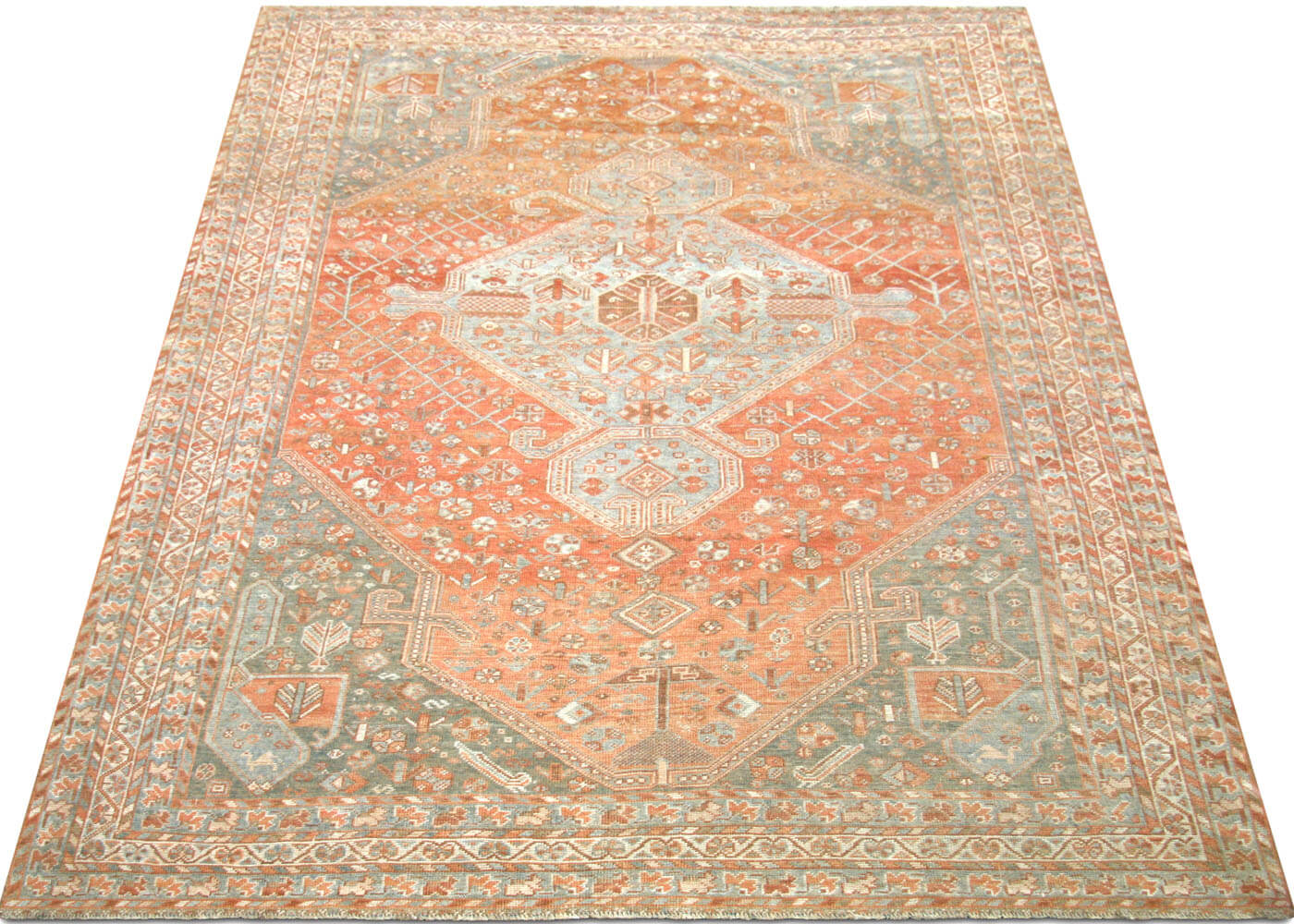 Semi Antique Persian Shiraz Rug - 7' x 10'5"