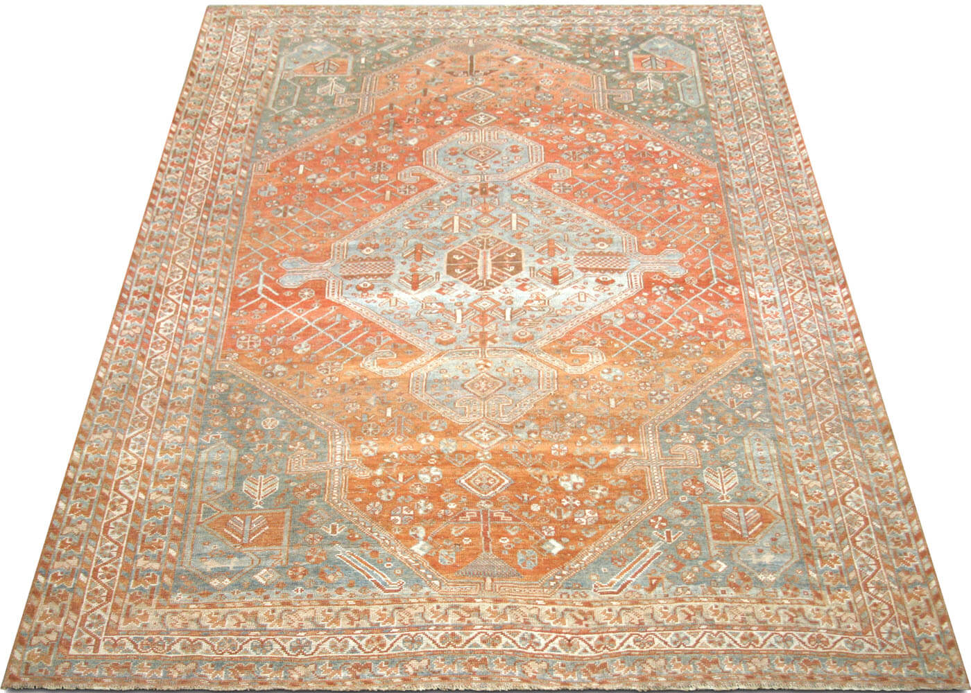 Semi Antique Persian Shiraz Rug - 7' x 10'5"