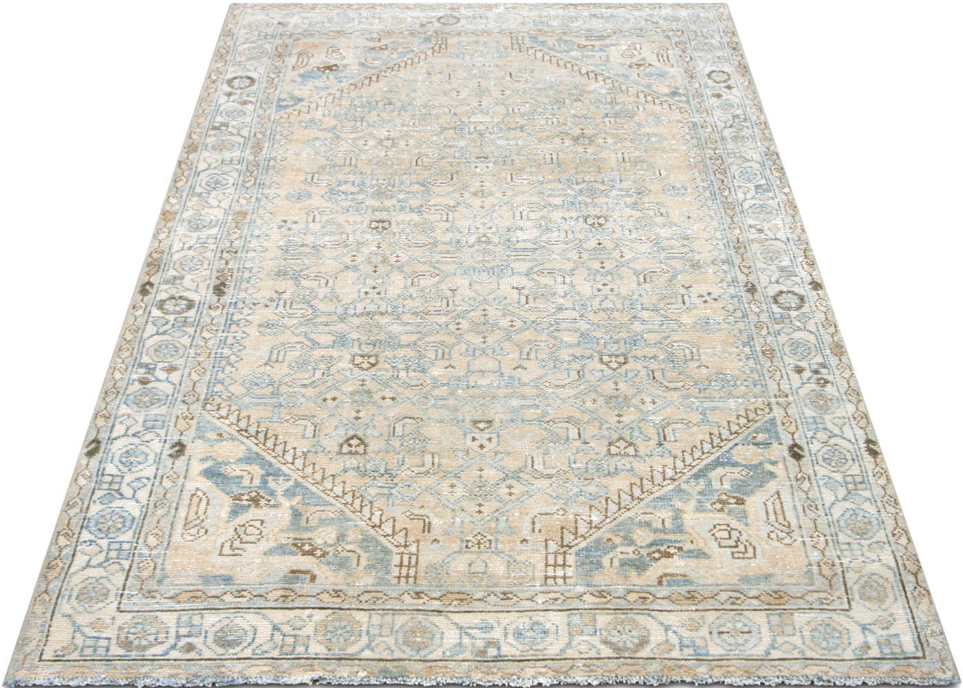 Semi Antique Persian Melayer Rug - 4'1" x 6'7"