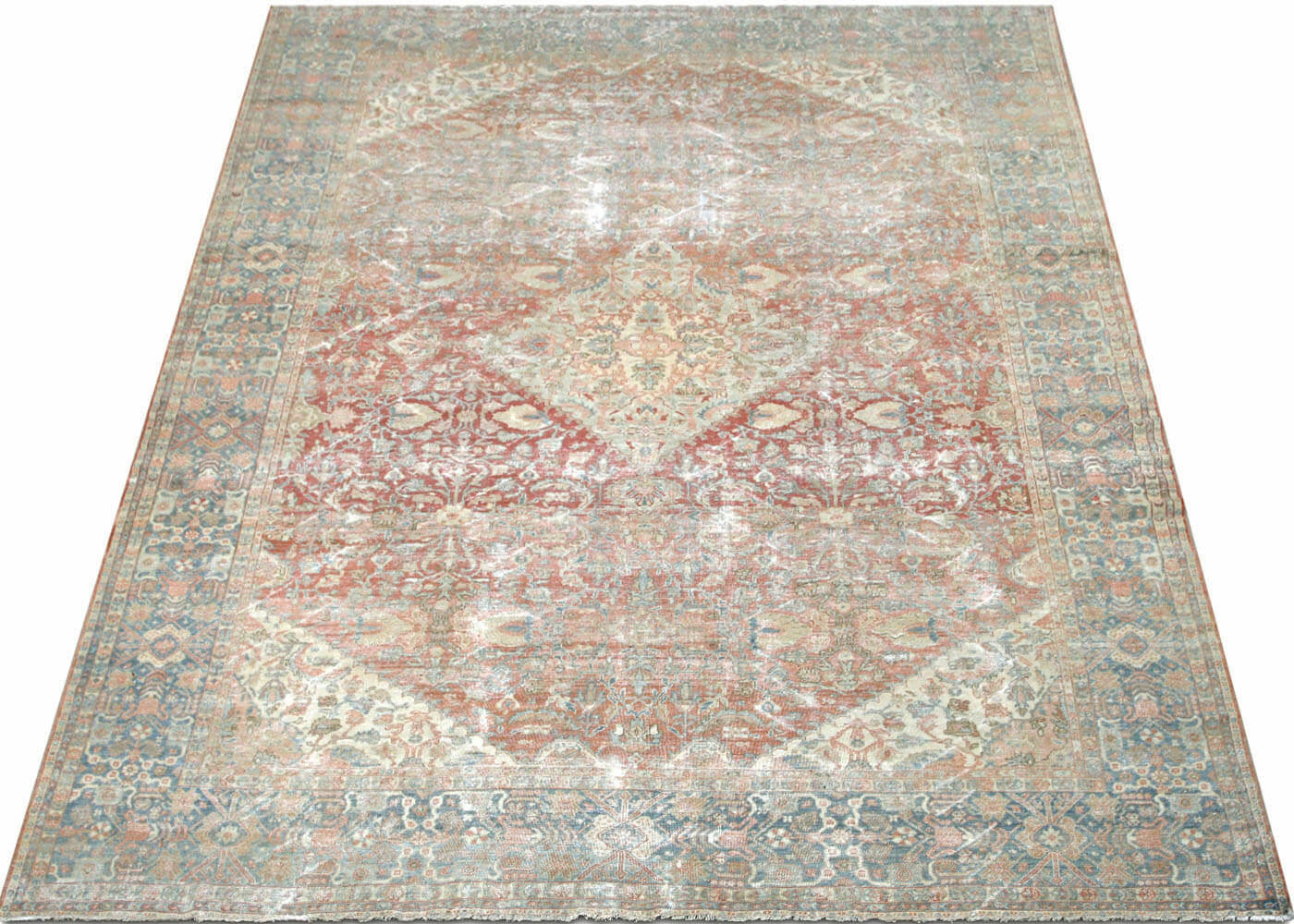 Semi Antique Persian Mahal Rug - 10'8" x 14'1"