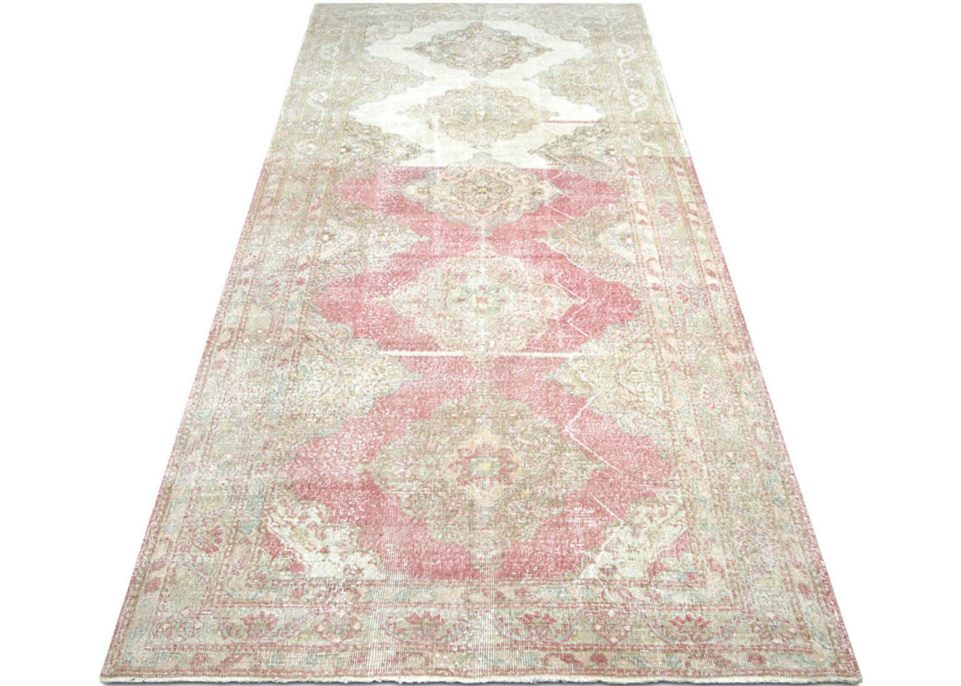 Vintage Turkish Oushak Rug - 4'11" x 13'