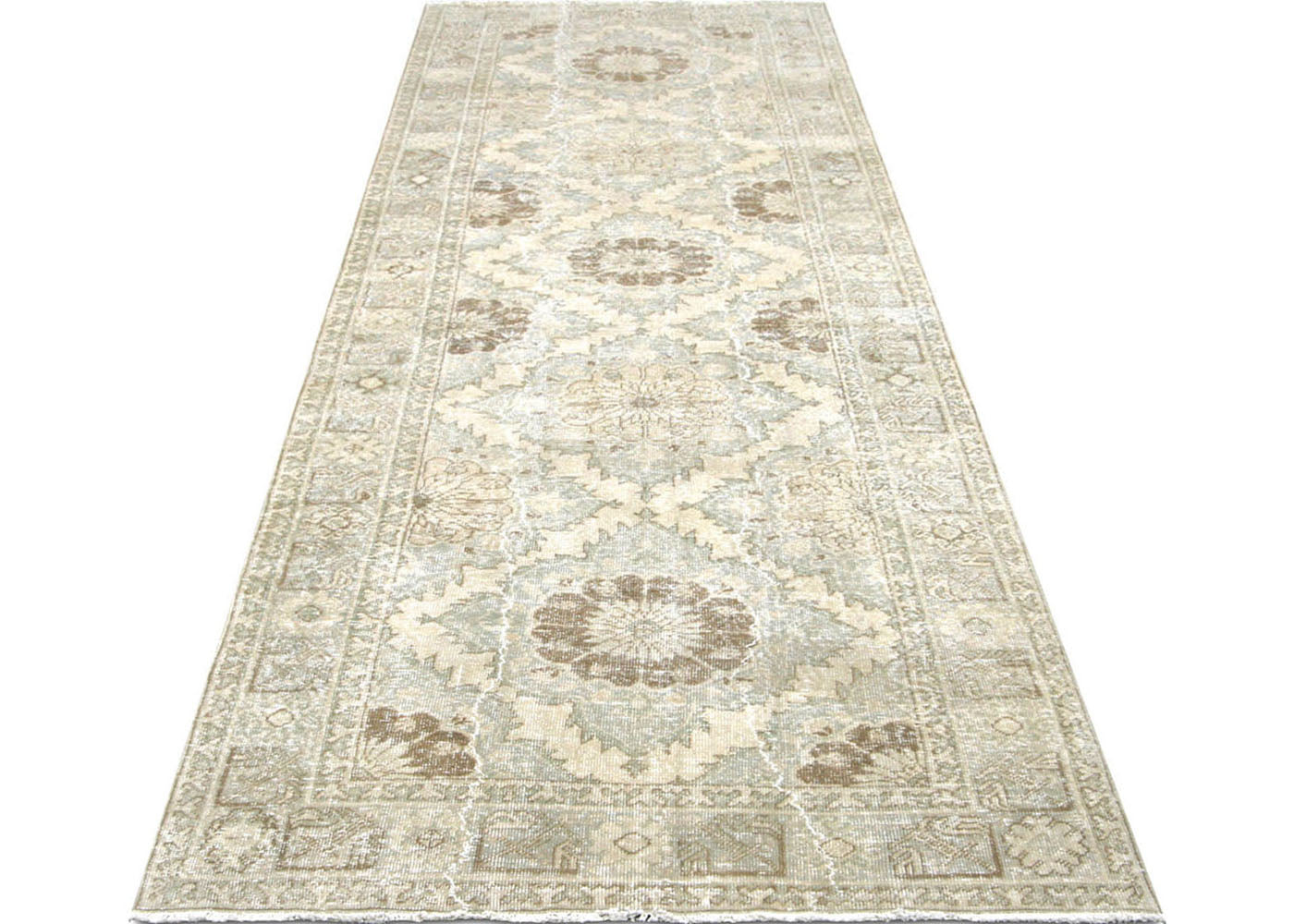 Vintage Turkish Oushak Rug - 4'5" x 12'9"