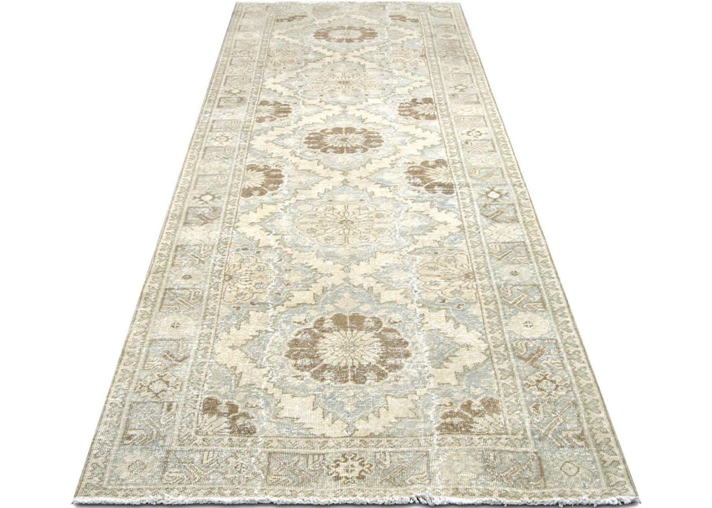 Vintage Turkish Oushak Rug - 4'5" x 12'9"