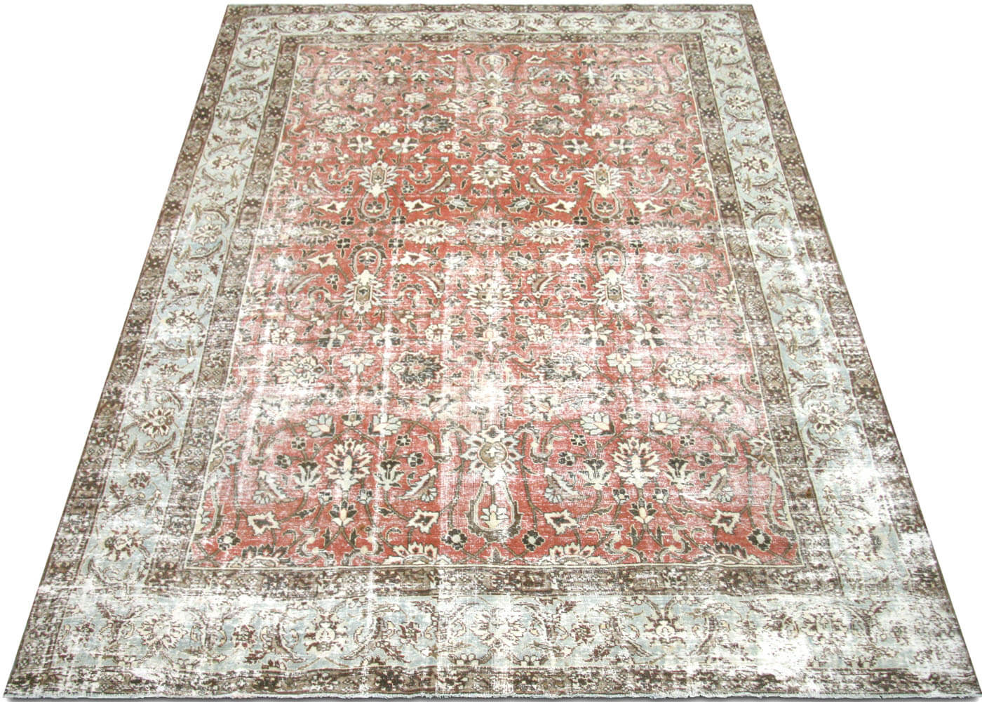 Semi Antique Persian Tabriz Rug - 7'9" x 11'4"