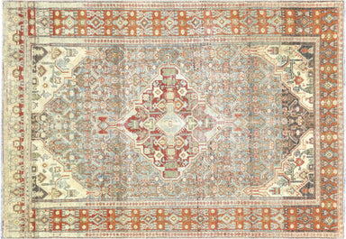 Semi Antique Persian Senne Rug - 3'6" x 4'11"