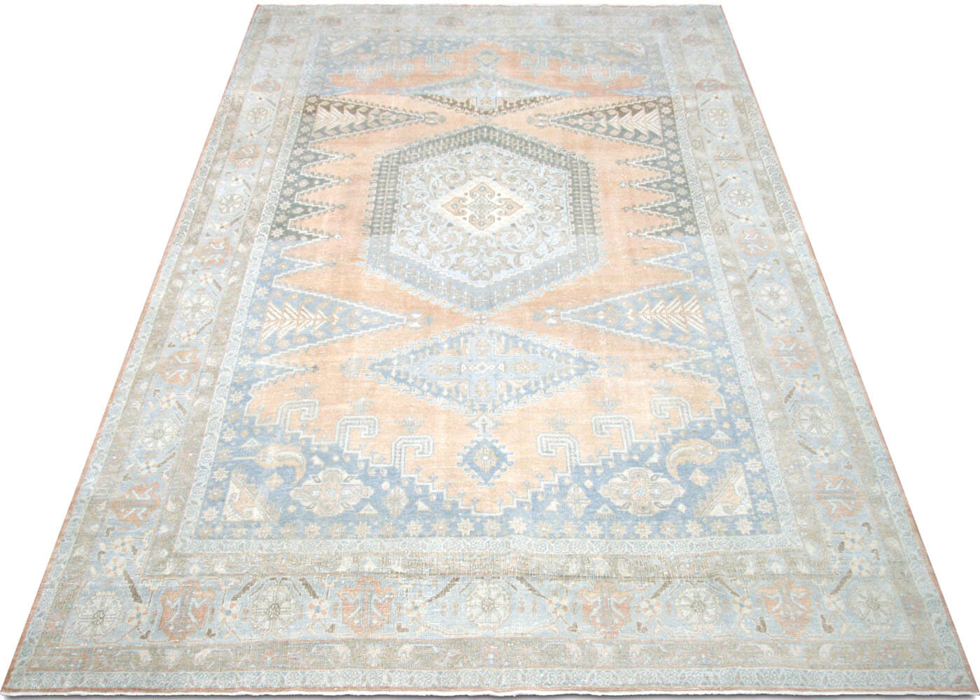 Semi Antique Persian Tabriz Rug - 8'11" x 14'