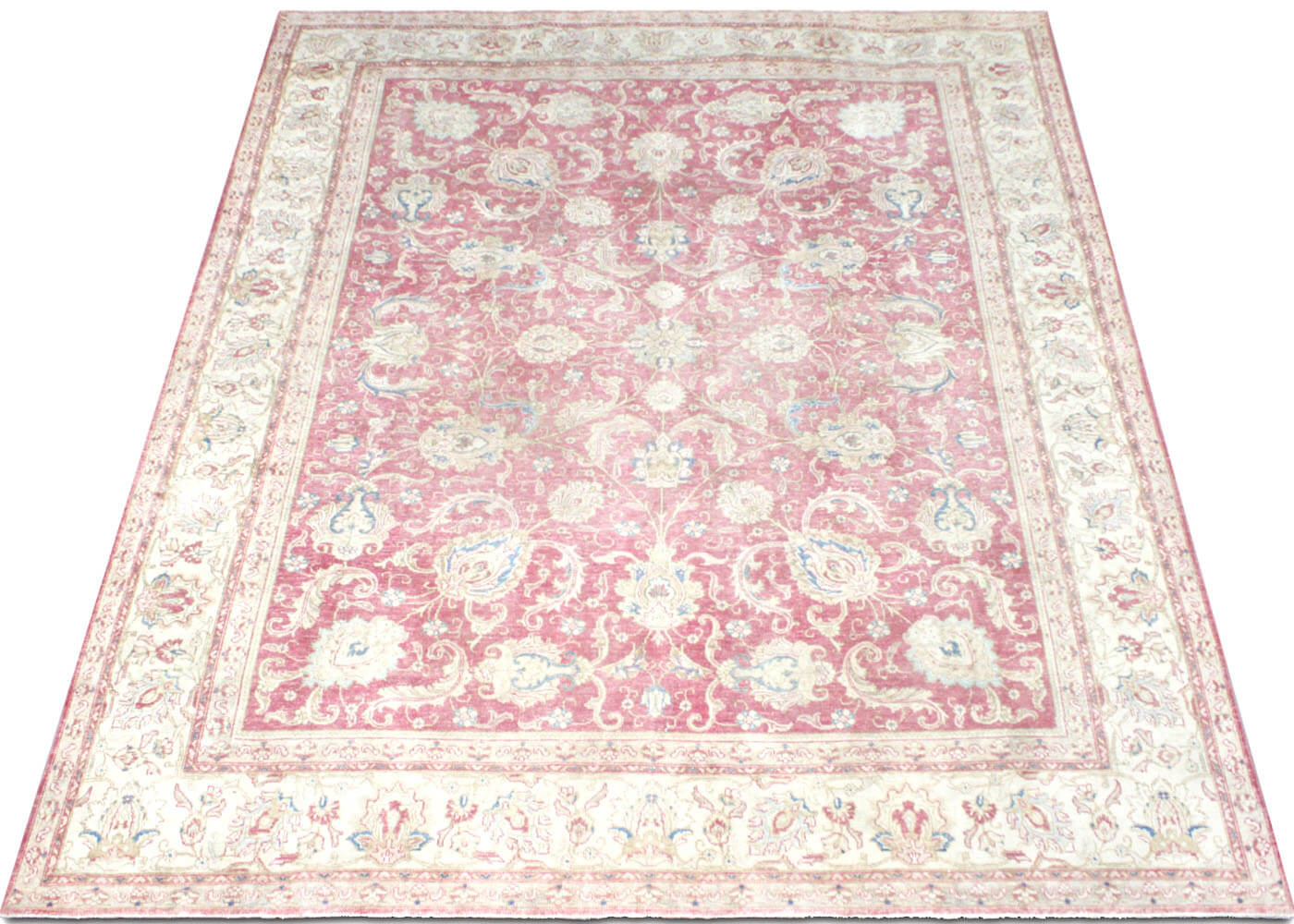 Semi Antique Persian Tabriz Rug - 9'10" x 12'7"