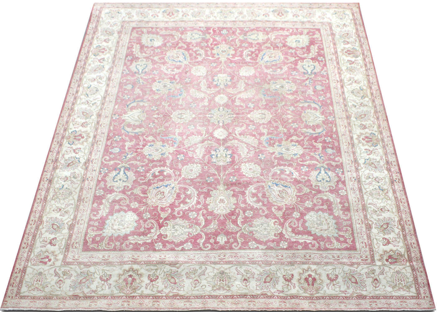 Semi Antique Persian Tabriz Rug - 9'10" x 12'7"