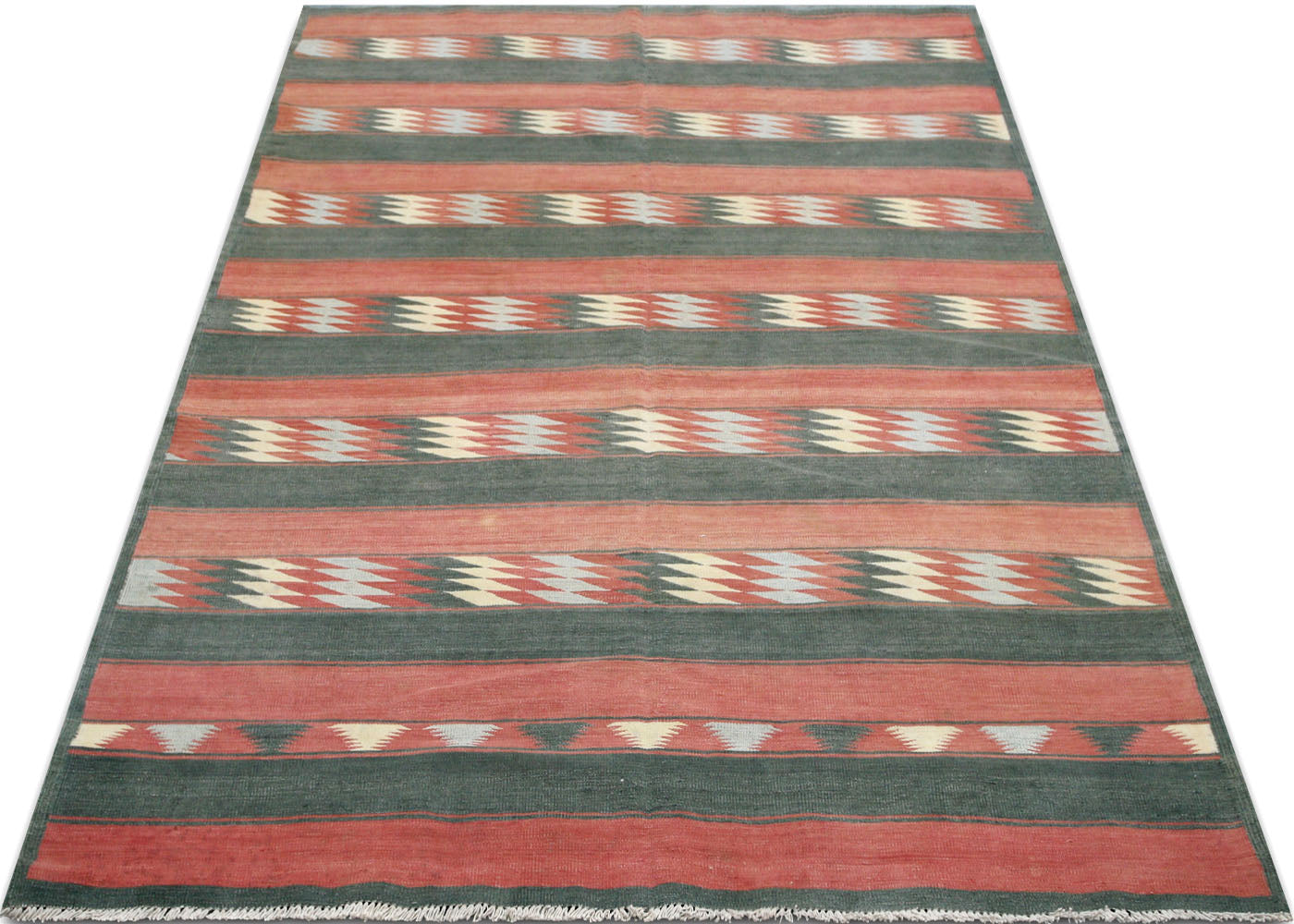 Vintage Afghan Maimana Kilim - 6' x 8'8"