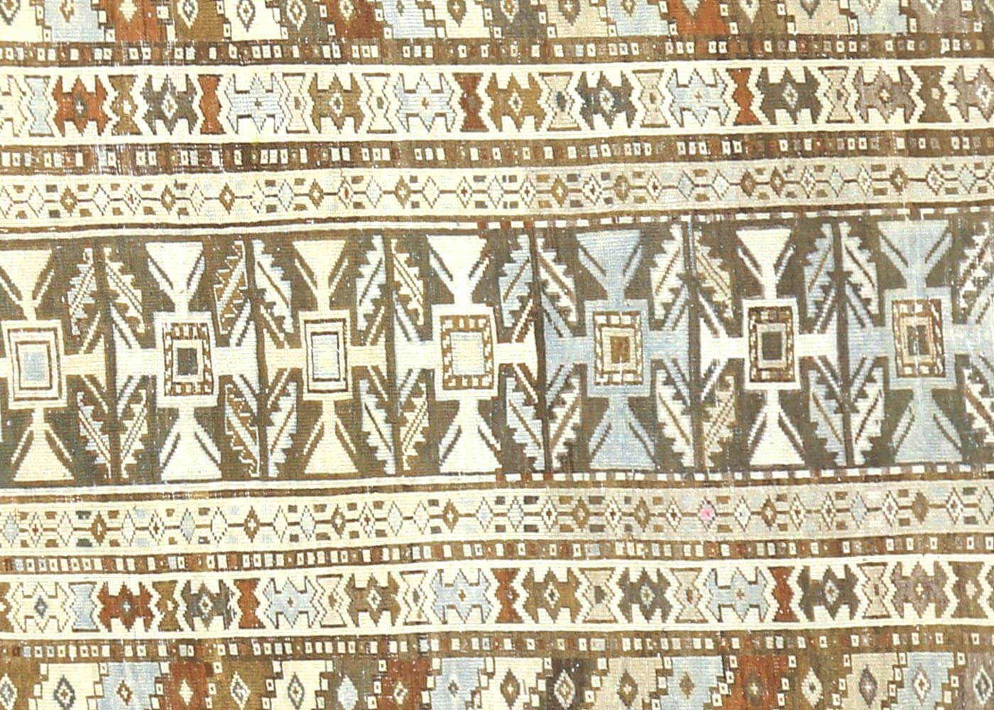 Semi Antique Persian Melayer Runner - 3'5" x 12'5"