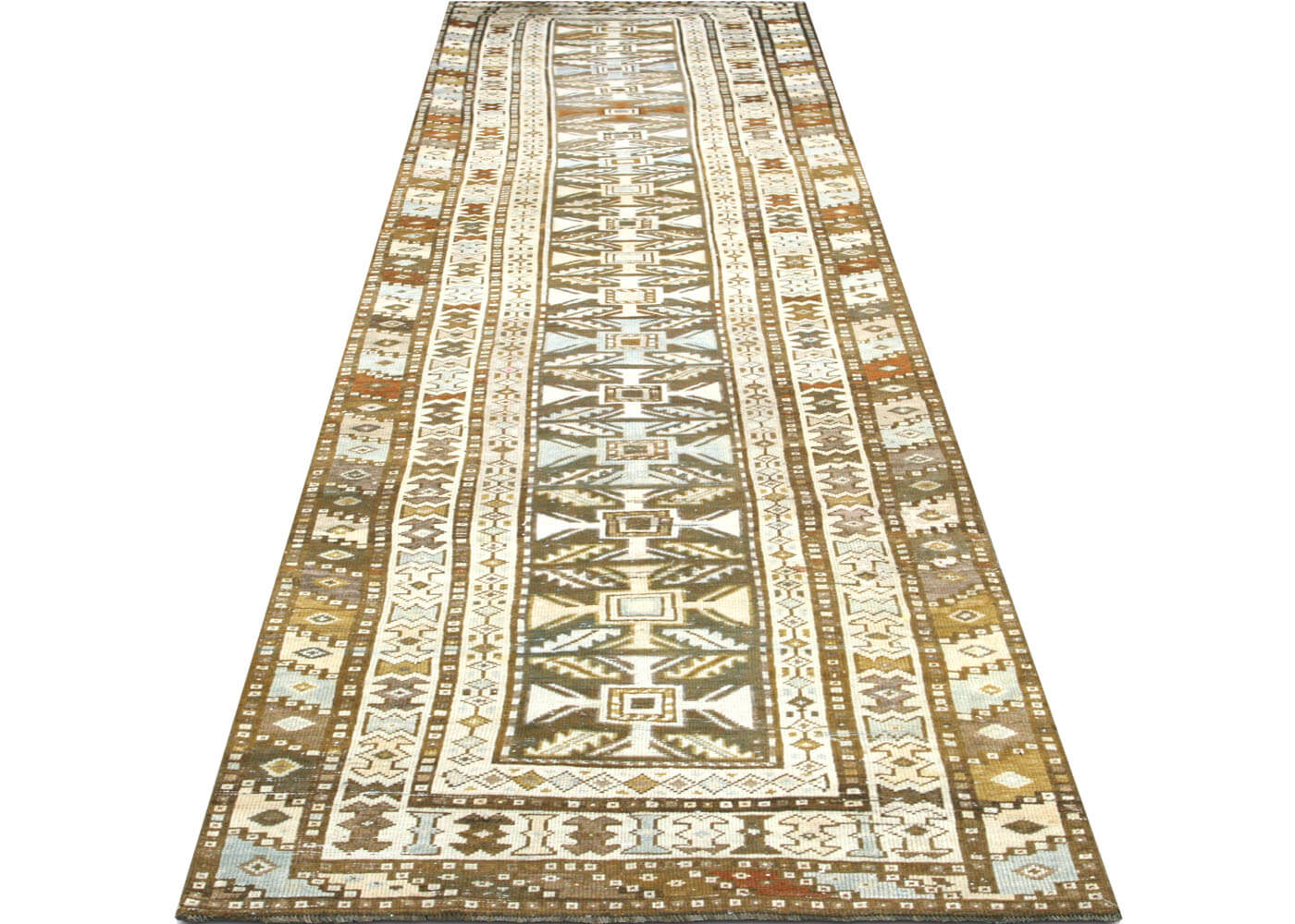 Semi Antique Persian Melayer Runner - 3'5" x 12'5"