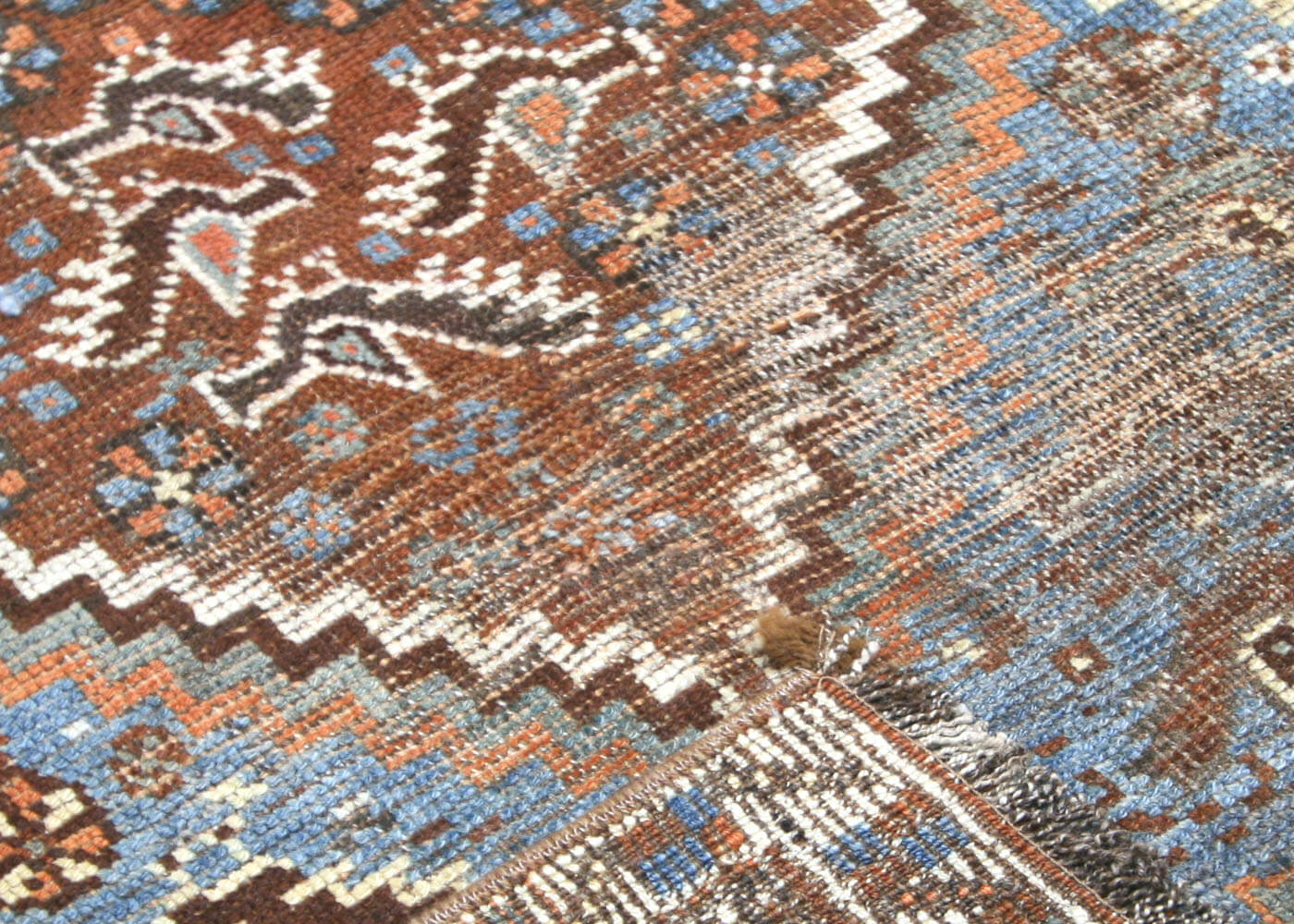 Semi Antique Persian Shiraz Rug - 4'5" x 6'3"