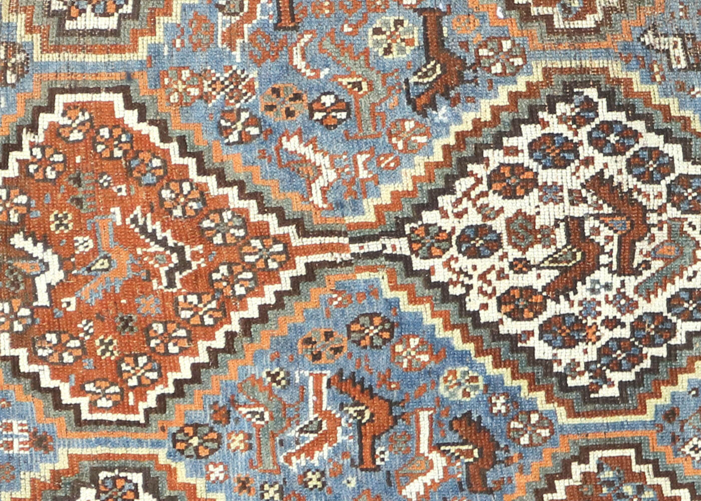 Semi Antique Persian Shiraz Rug - 4'5" x 6'3"