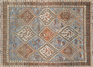 Semi Antique Persian Shiraz Rug - 4'5" x 6'3"