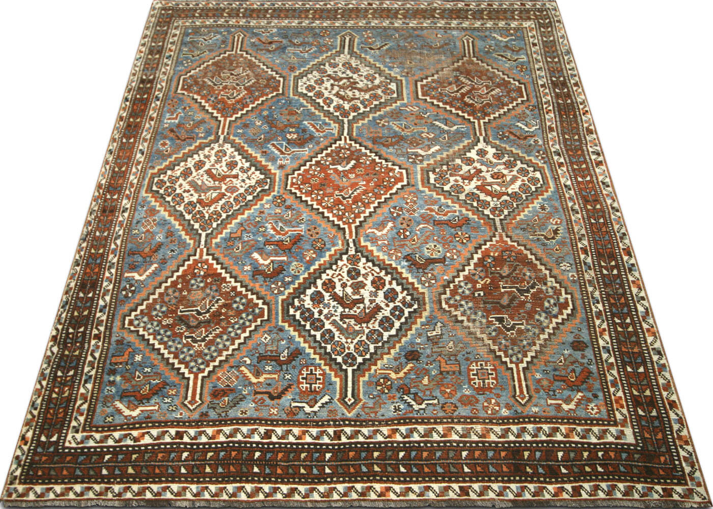 Semi Antique Persian Shiraz Rug - 4'5" x 6'3"