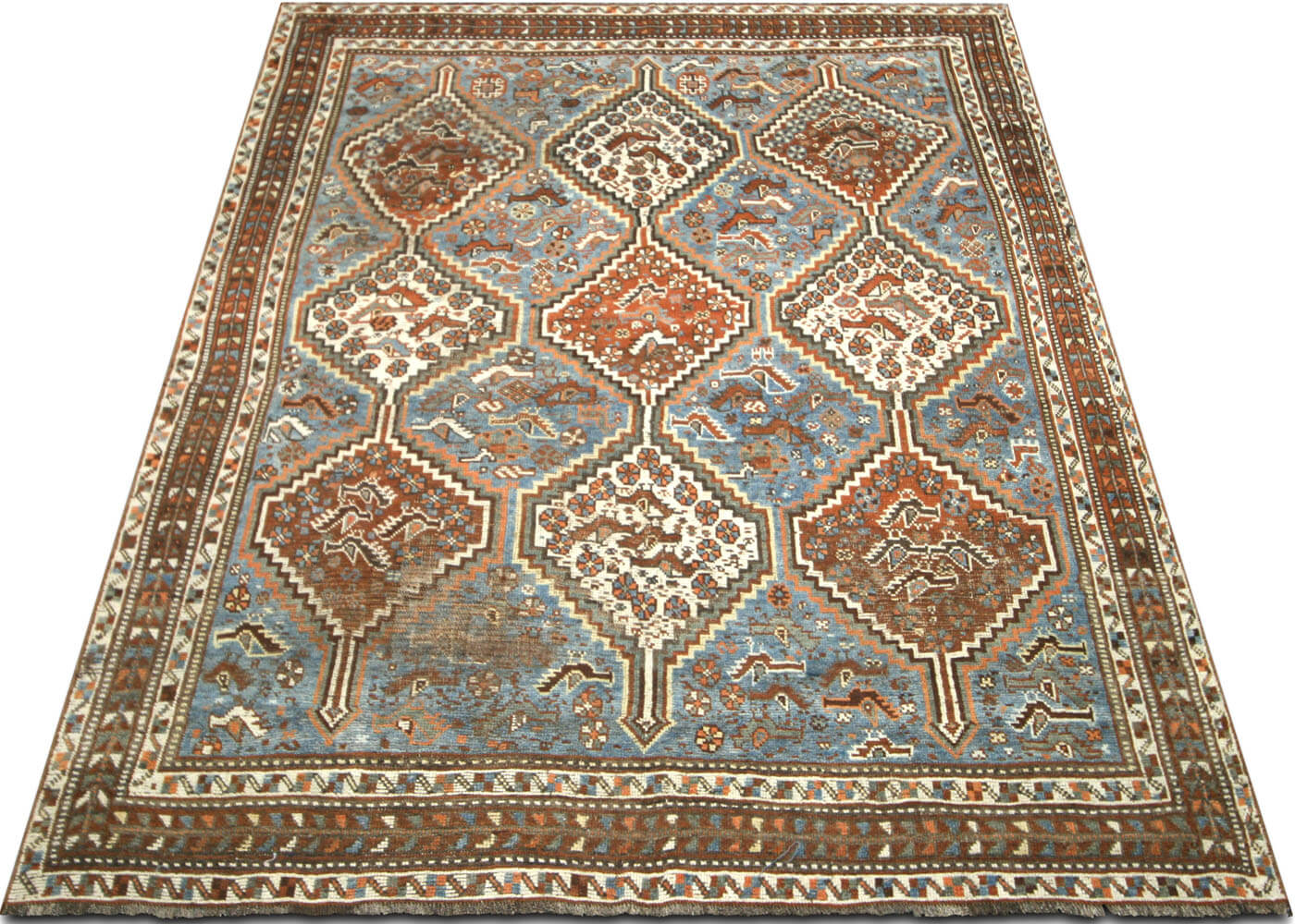 Semi Antique Persian Shiraz Rug - 4'5" x 6'3"