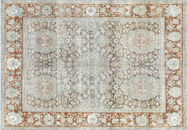 Semi Antique Persian Kerman Rug - 6'8" x 9'6"