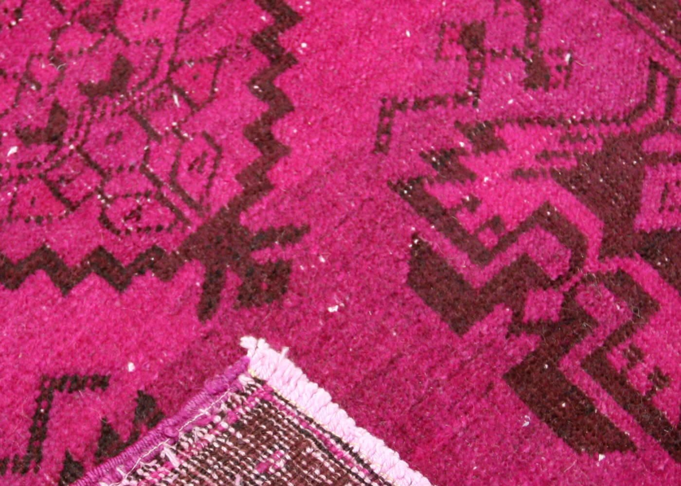 Vintage Turkish OverDyed Yastic - 1'8" x 2'10"