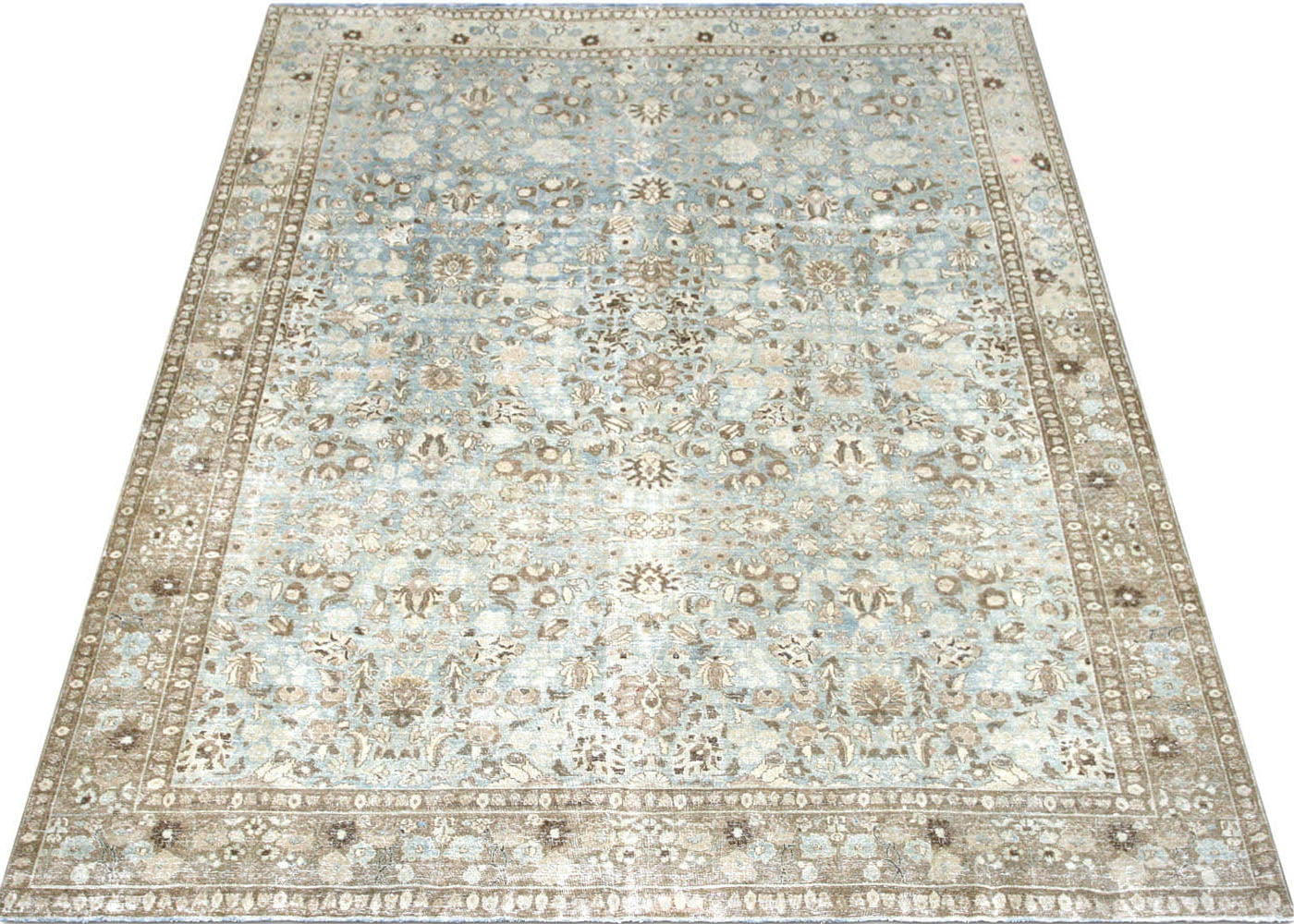 Semi Antique Persian Tabriz Rug - 8'9" x 11'5"