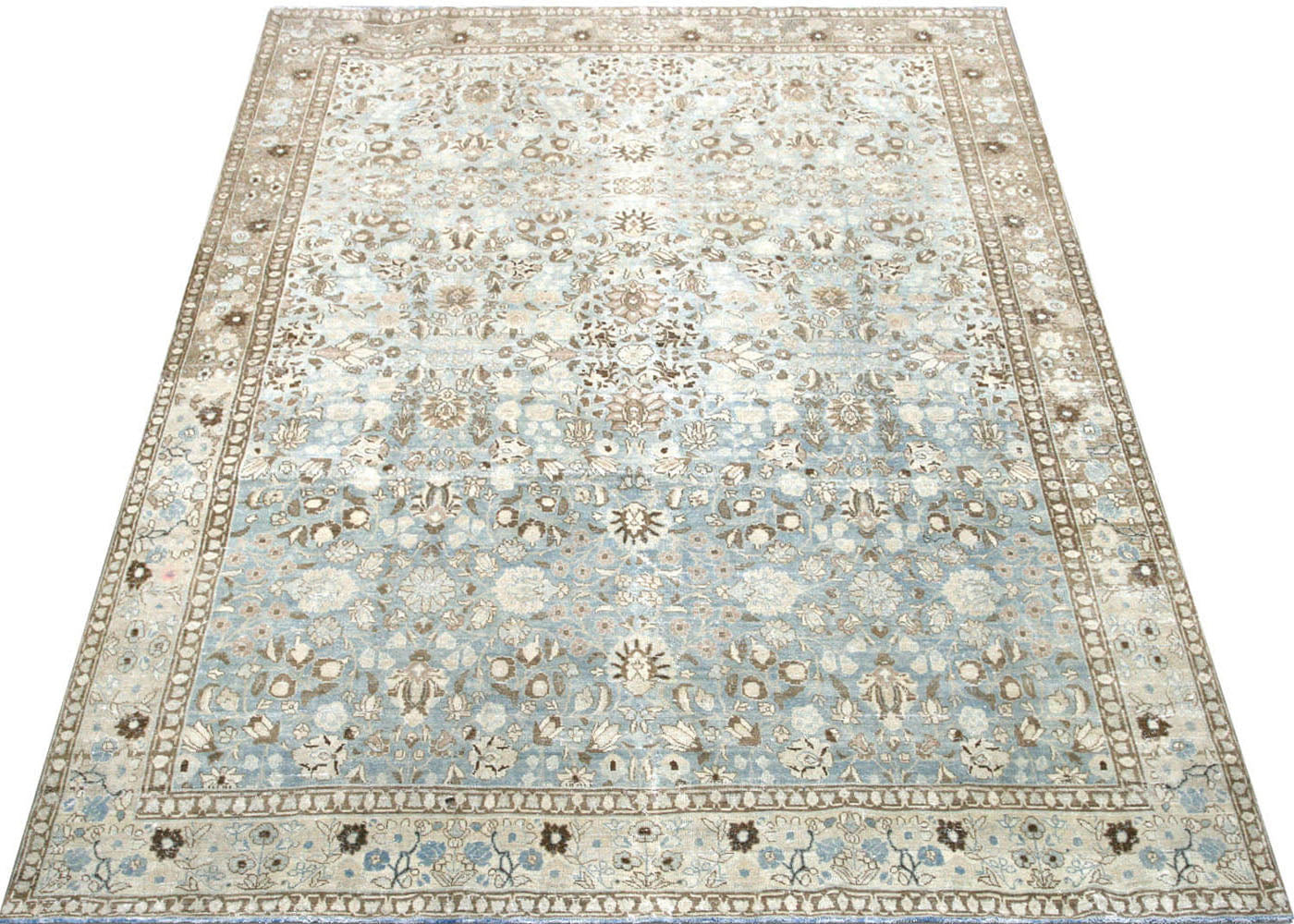 Semi Antique Persian Tabriz Rug - 8'9" x 11'5"