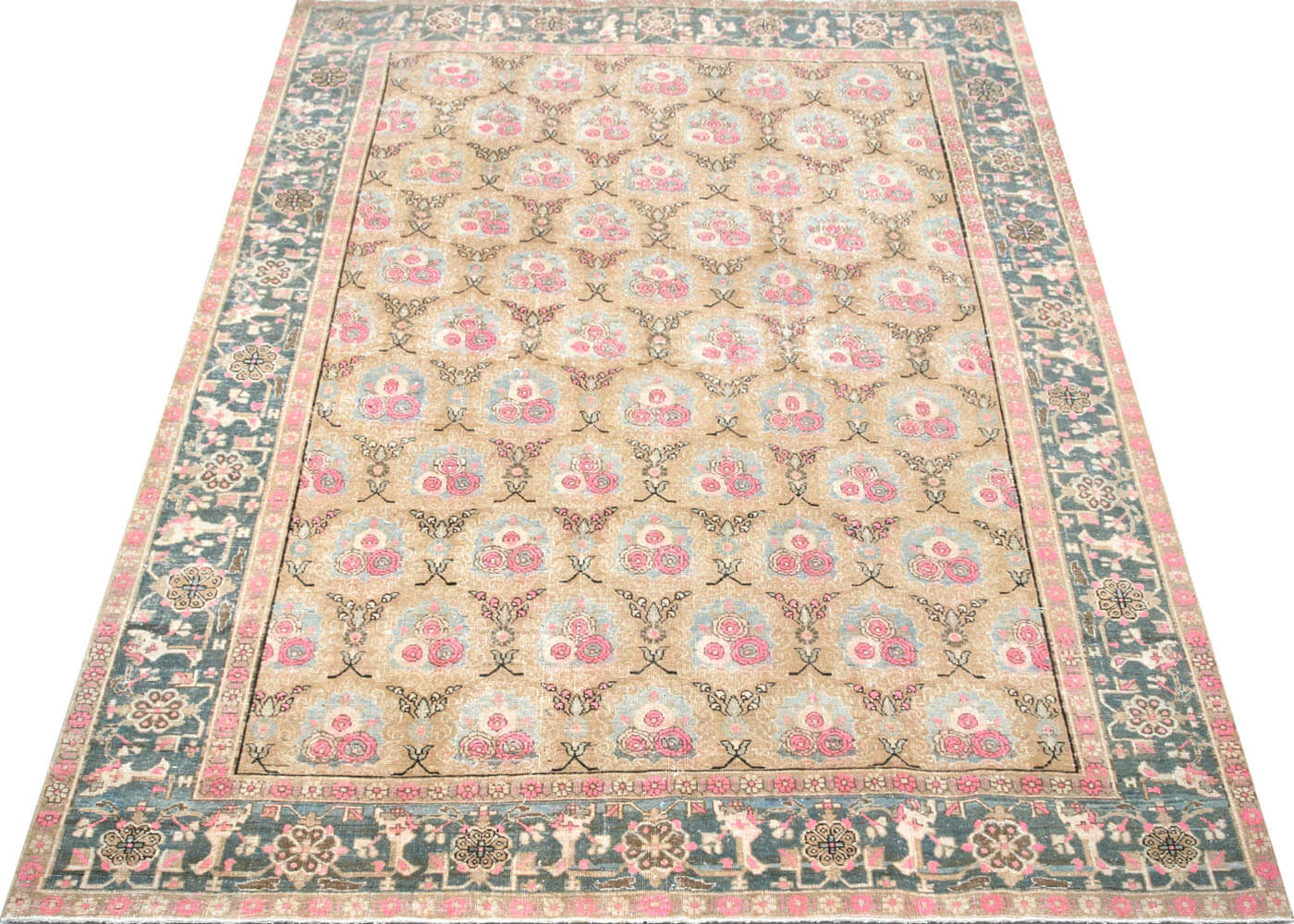 Semi Antique Persian Bidjar Rug - 7'11" x 11'2"