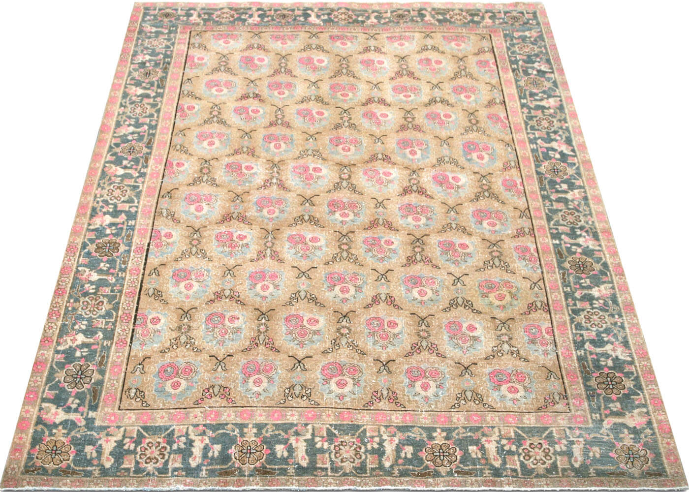 Semi Antique Persian Bidjar Rug - 7'11" x 11'2"