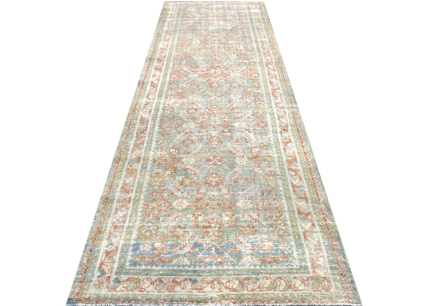 Semi Antique Persian Melayer Runner - 3'5" x 10'10"