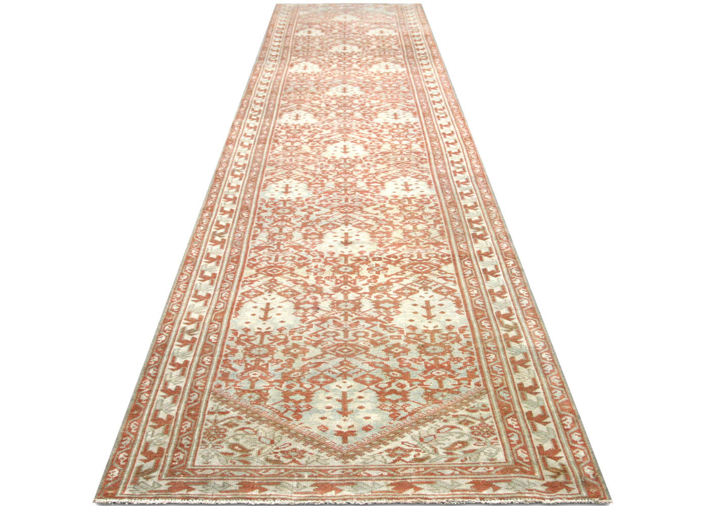 Semi Antique Persian Melayer Runner - 3'5" x 17'1"