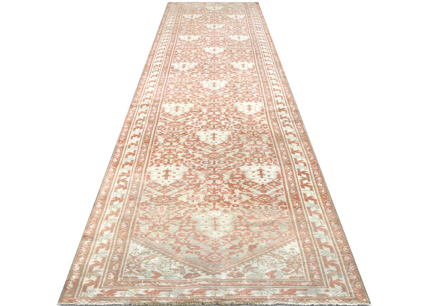 Semi Antique Persian Melayer Runner - 3'5" x 17'1"