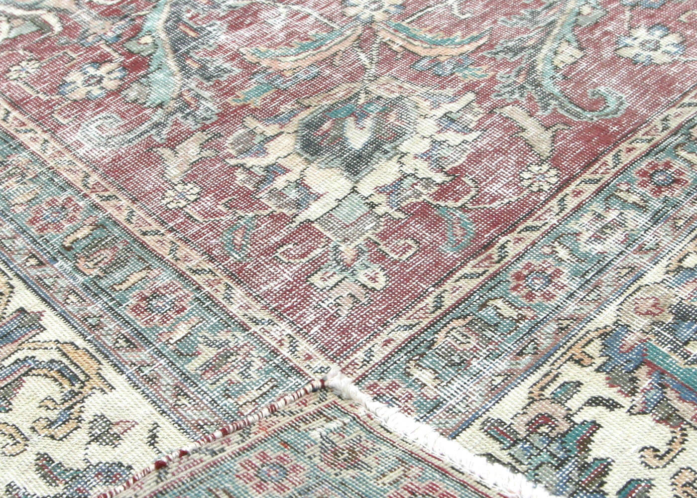 Vintage Persian Tabriz Rug - 9'6" x 10'10"