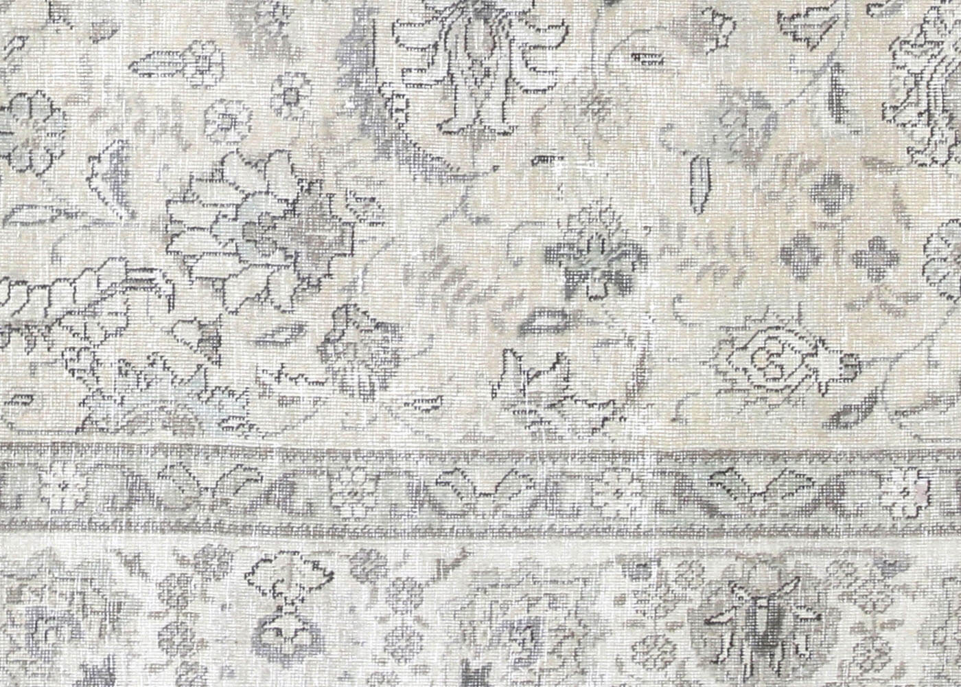 Vintage Persian Tabriz Rug - 6'3" x 9'2"