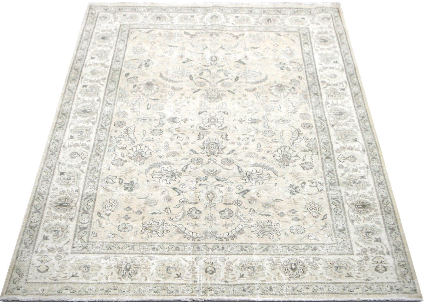 Vintage Persian Tabriz Rug - 6'3" x 9'2"