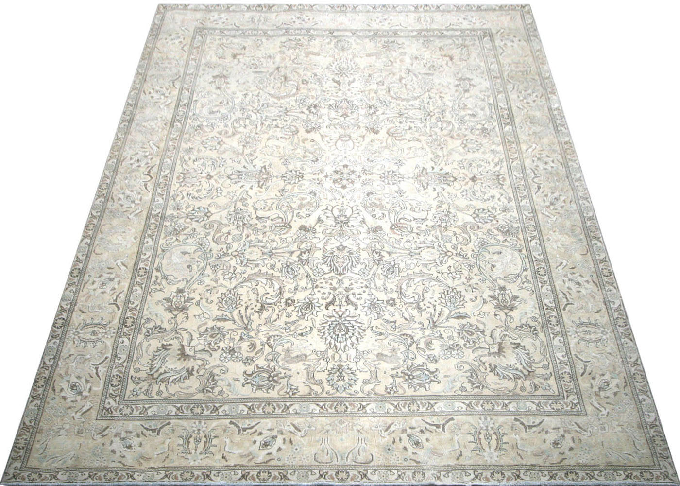 Vintage Persian Tabriz Rug - 10'11" x 13'10"