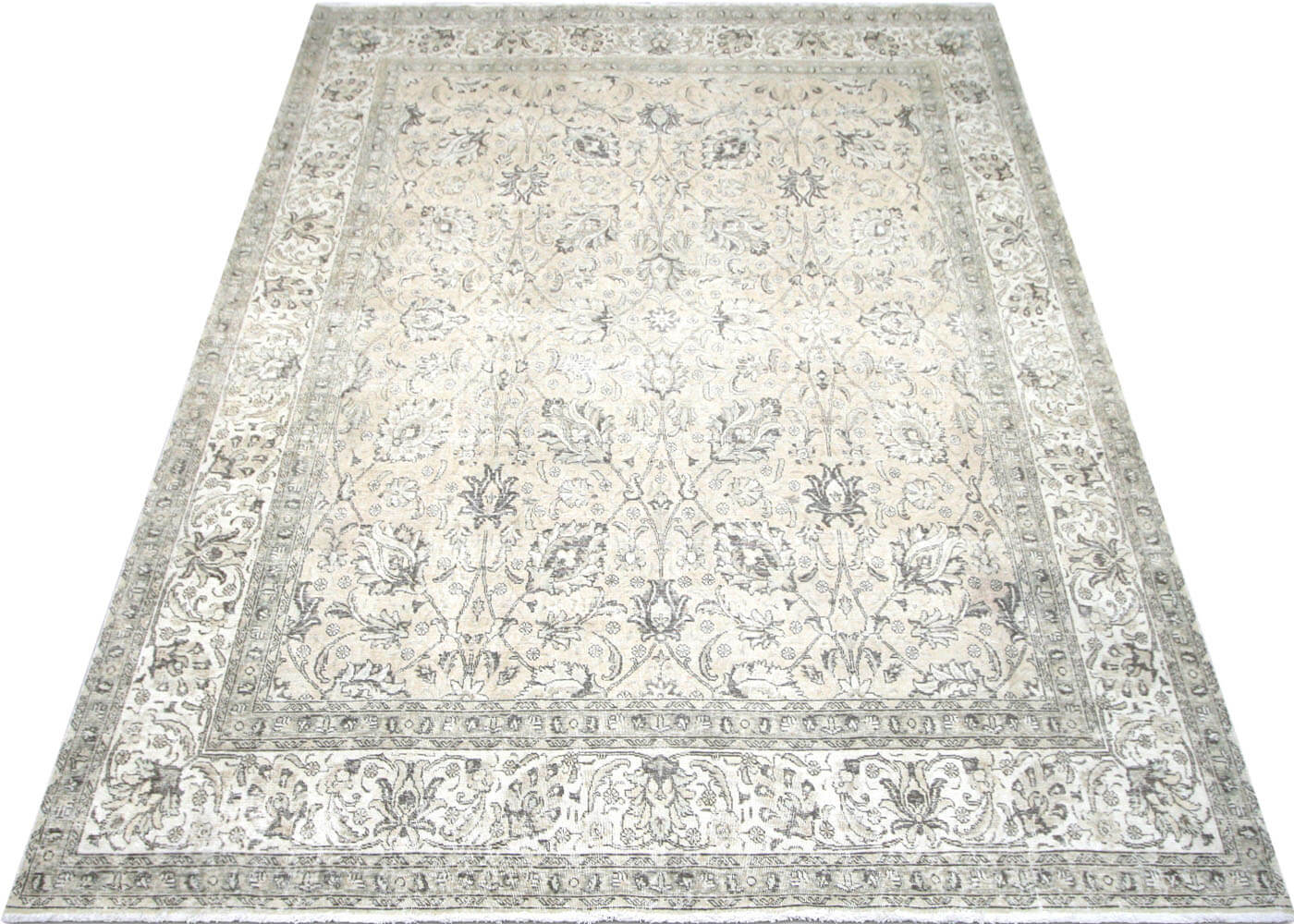 Vintage Persian Tabriz Rug - 9'6" x 10'11"