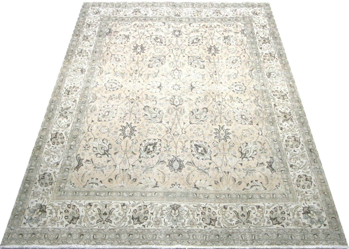 Vintage Persian Tabriz Rug - 9'6" x 10'11"