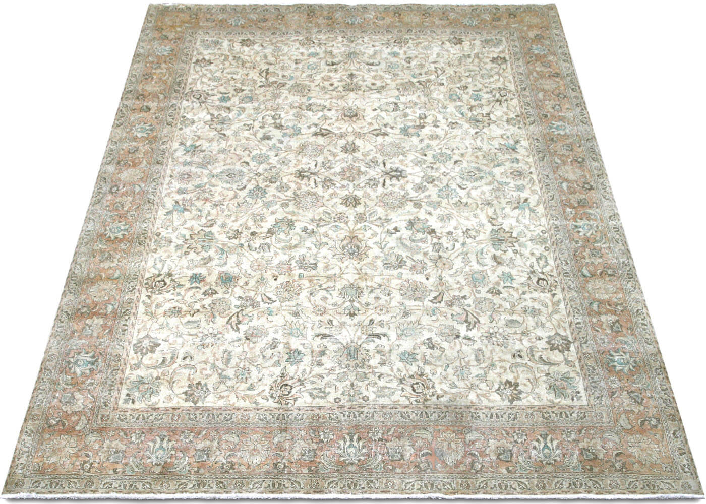 Vintage Persian Tabriz Rug - 9'9" x 12'9"