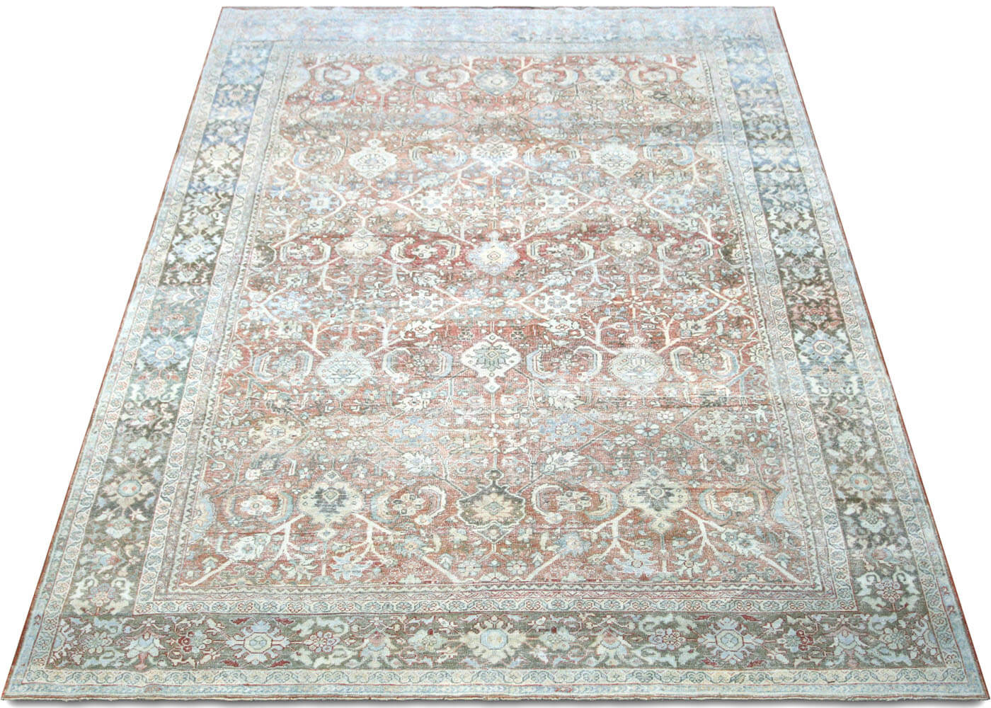 Semi Antique Persian Mahal Rug - 8'9" x 12'3"