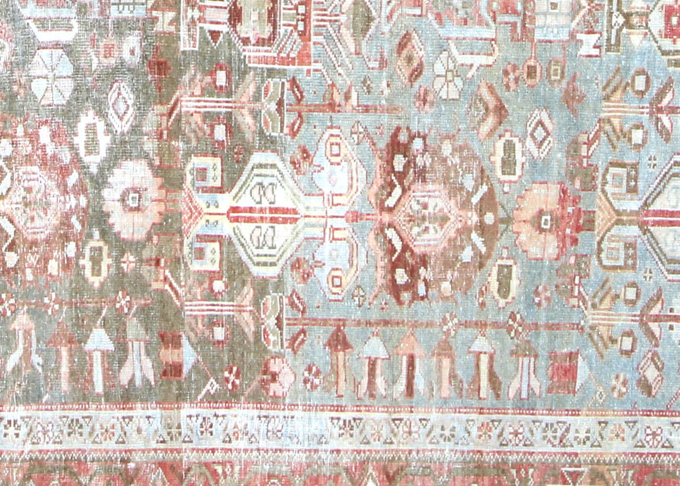 Semi Antique Persian Baktiari Rug - 11'4" x 16'4"