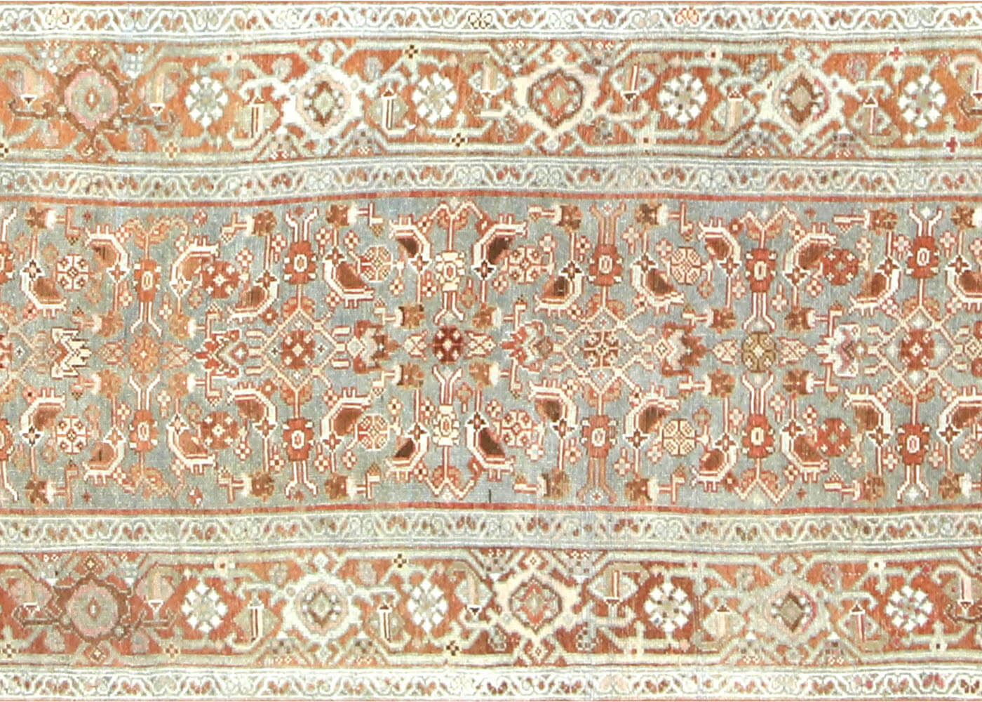 Semi Antique Persian Melayer Runner - 3'3" x 16'