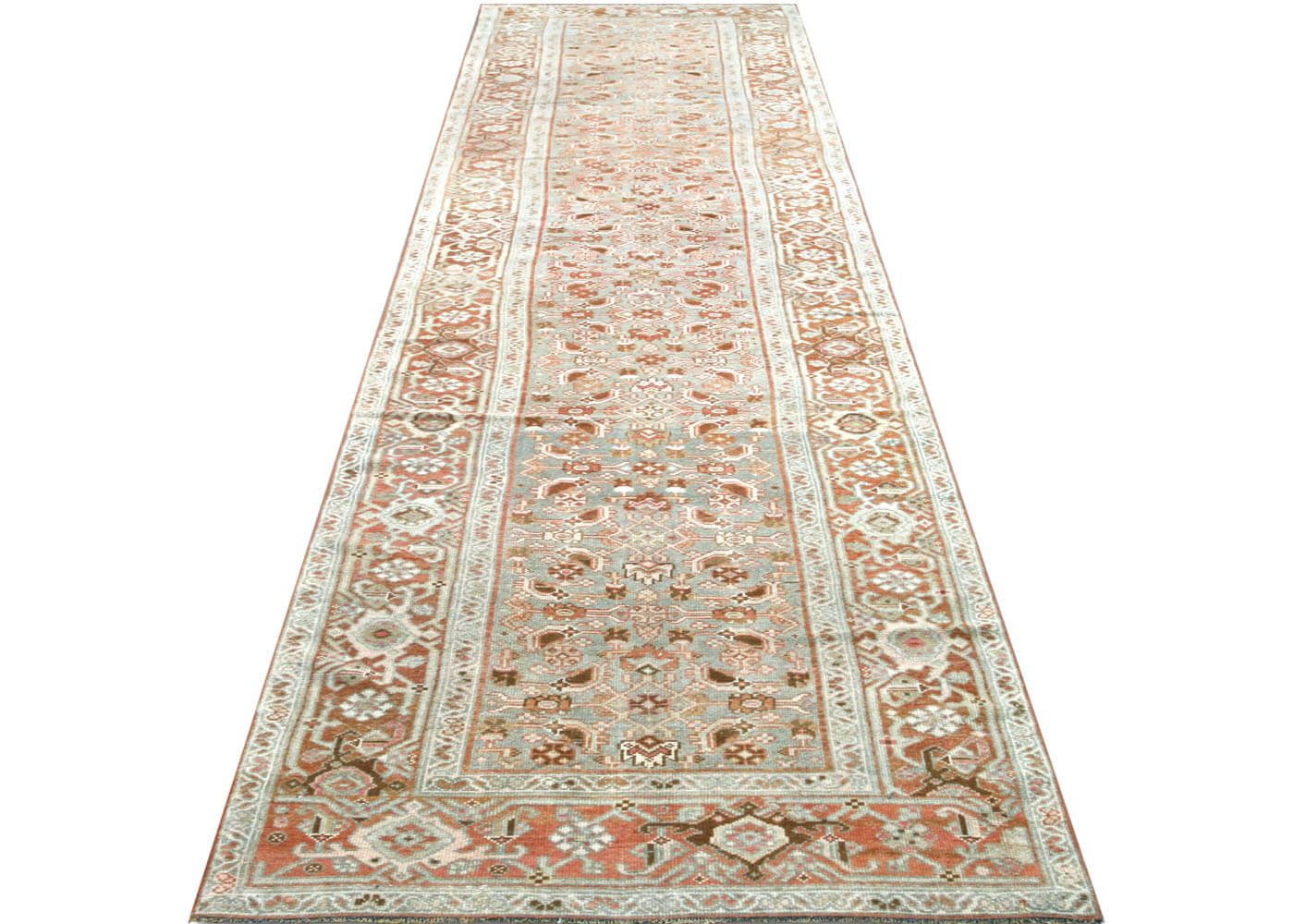 Semi Antique Persian Melayer Runner - 3'3" x 16'