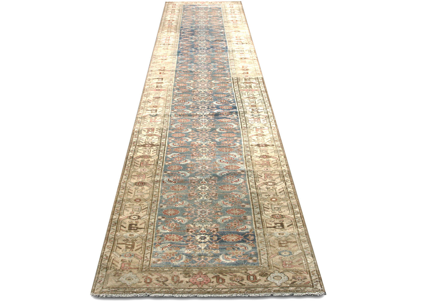 Semi Antique Persian Melayer Runner - 3'2" x 16'5"