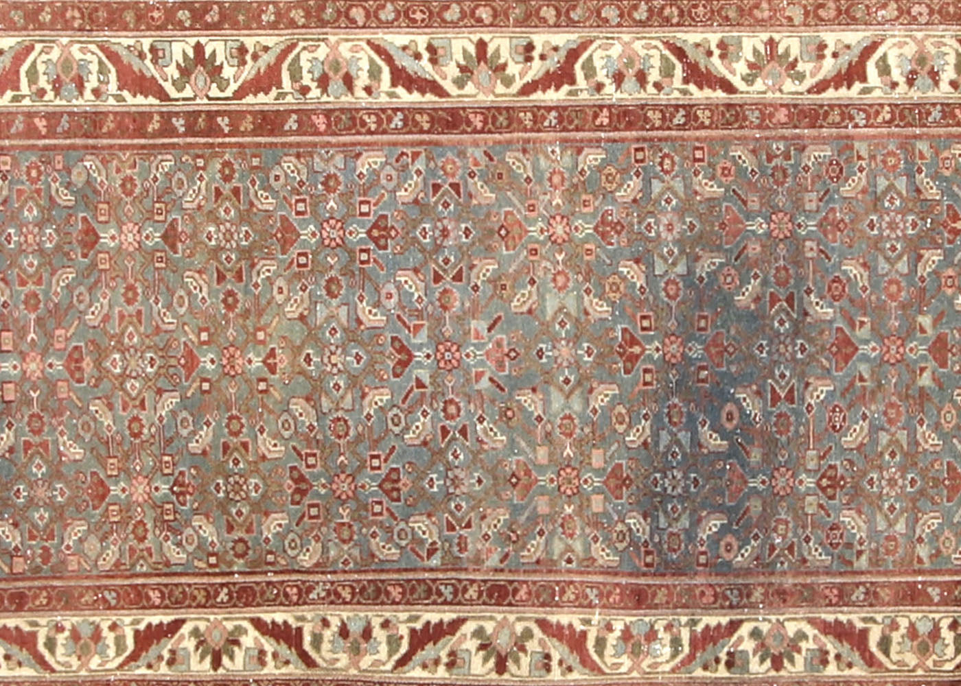 Semi Antique Persian Melayer Runner - 3'2" x 15'11"