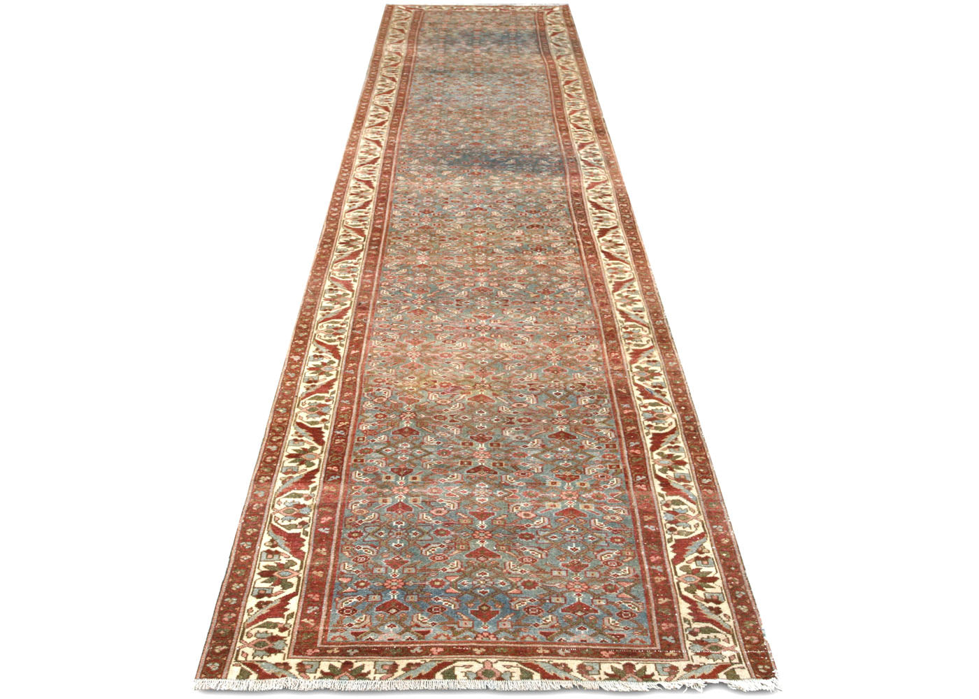 Semi Antique Persian Melayer Runner - 3'2" x 15'11"