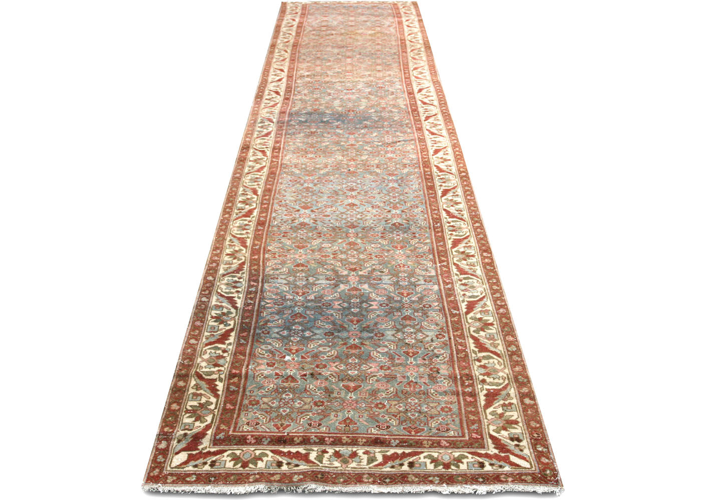 Semi Antique Persian Melayer Runner - 3'2" x 15'11"